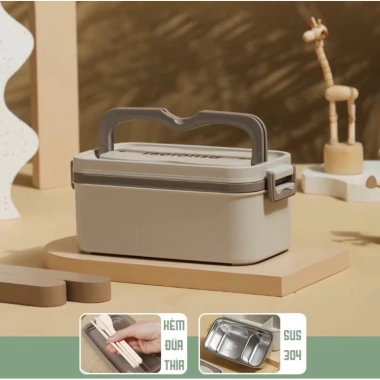 Hộp Đựng Cơm Giữ Nhiệt Inox 304 Cao Cấp Nhiều Tầng Dung Tích Lớn 59.000 VND