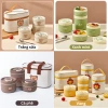 Hộp đựng cơm giữ nhiệt MEN SỨ HITOMI an toàn, dùng trong lò vi sóng, chống tràn - Giá chỉ 97.000 VND 2