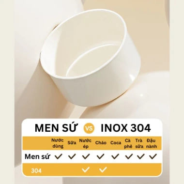 Hộp đựng cơm giữ nhiệt MEN SỨ HITOMI an toàn, dùng trong lò vi sóng, chống tràn - Giá chỉ 97.000 VND