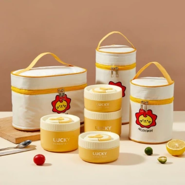 Hộp đựng cơm giữ nhiệt MEN SỨ HITOMI an toàn, dùng trong lò vi sóng, chống tràn - Giá chỉ 97.000 VND