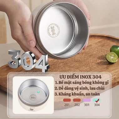 Hộp Đựng Cơm Lucky 3 Tầng Thép Không Gỉ Giữ Nhiệt Văn Phòng - Giá 153.000đ 7