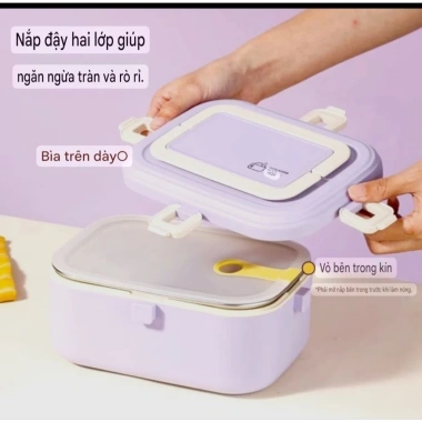 Hộp Đựng Cơm Văn Phòng Cắm Điện, Hâm Nóng Nhanh, Nhỏ Gọn Giá 399.000₫ (Giảm 20%) 9