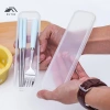 Hộp đựng dao kéo di động cho học sinh, hộp thìa, đũa đa năng, rỗng, giá chỉ 26.620 VND 9