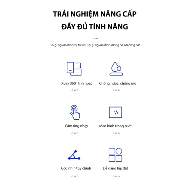 Hộp Đựng Điện Thoại Gắn Tường Xoay 360°, Chống Nước, Cảm Ứng Siêu Nhạy – Tắm, Nấu Ăn, Giá 49.000₫