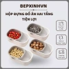 Hộp Đựng Đồ Ăn 2 Tầng Thông Minh BX68 - Tách Vỏ Nhanh, Giữ Bàn Sạch, Giá 49.000₫