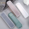 Hộp đựng đồ ăn tái sử dụng trong suốt, khe cắm, dao kéo thực tế, phù hợp du lịch–Hot 2