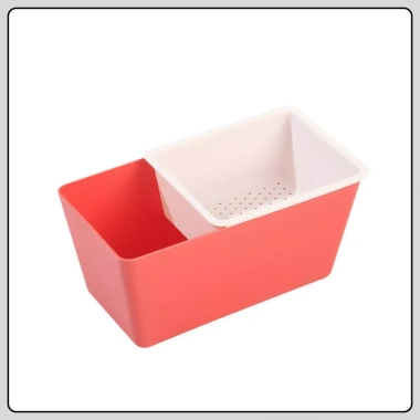 Hộp đựng đồ ăn vặt 2 tầng nhựa rổ sạch tiện lợi nhỏ gọn bánh kẹo hoa quả 5 Hộp đựng đồ ăn vặt 2 tầng nhựa rổ sạch tiện lợi nhỏ gọn bánh kẹo hoa quả 5