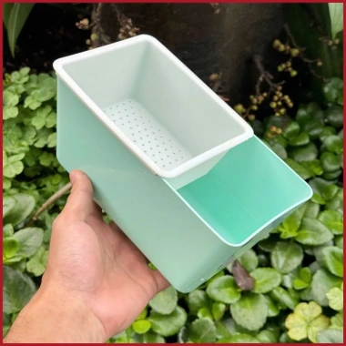Hộp đựng đồ ăn vặt 2 tầng nhựa rổ sạch tiện lợi nhỏ gọn bánh kẹo hoa quả