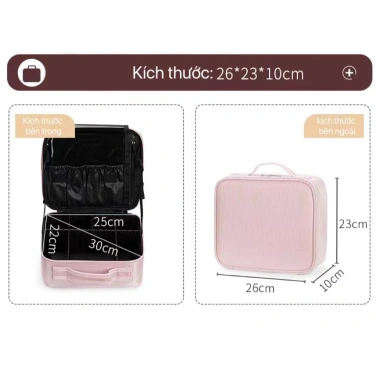 Hộp đựng đồ trang điểm vải ARGUSTRON đa năng chuyên nghiệp - Giá chỉ 145.000 VND