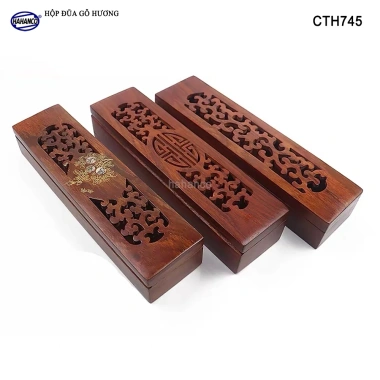 Hộp đựng đũa gỗ hương đỏ đục khắc tinh tế - Sang trọng, ưu đãi 90k CTH745 8 Hộp đựng đũa gỗ hương đỏ đục khắc tinh tế - Sang trọng, ưu đãi 90k CTH745 8
