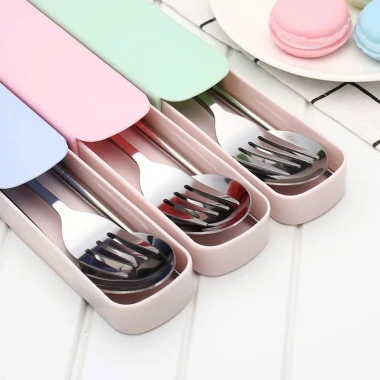 Hộp đựng đũa thìa dĩa innox cá nhân - Văn phòng, du lịch - Giá 29.000 - MAXSHĐỘC 2