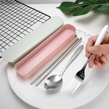 Hộp đựng đũa thìa dĩa innox cá nhân - Văn phòng, du lịch - Giá 29.000 - MAXSHĐỘC 5