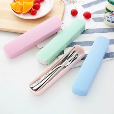Hộp đựng đũa thìa dĩa innox cá nhân - Văn phòng, du lịch - Giá 29.000 - MAXSHĐỘC 8