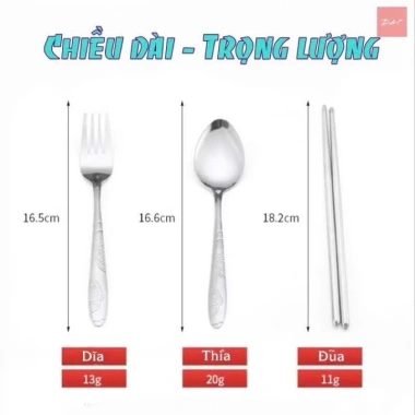 Hộp đựng đũa thìa dĩa innox cá nhân - Văn phòng, du lịch - Giá 29.000 - MAXSHĐỘC 9