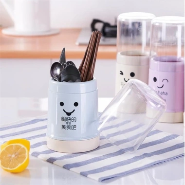 Hộp đựng đũa thìa DN166 nắp trong suốt, đế tháo rời, giá chỉ 33.000đ 3