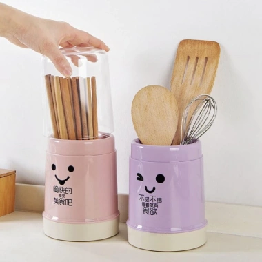 Hộp đựng đũa thìa DN166 nắp trong suốt, đế tháo rời, giá chỉ 33.000đ 4