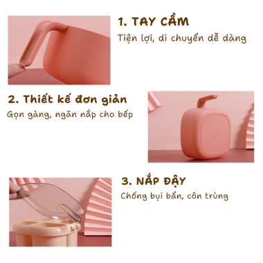 Hộp Đựng Gia Vị 4 Ngăn Thìa, Nắp Trong Suốt Tiện Lợi cho Nhà Bếp MyHome 6