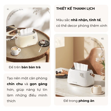 Hộp Đựng Giấy Ăn Bàn Dạng Rút Sang Trọng, Thiết Kế Hiện Đại - Đồ Decor Trang Trí Nhà Bếp, Đồ Nội Thất, Giá 123k Giảm 16% Khuyến Mãi