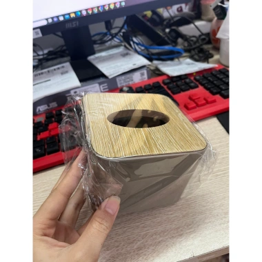 Hộp Đựng Giấy Ăn Đa Năng Nắp Gỗ Hình Vuông Cho Bàn KS03 Giá Tiết Kiệm 8 Hộp Đựng Giấy Ăn Đa Năng Nắp Gỗ Hình Vuông Cho Bàn KS03 Giá Tiết Kiệm 8