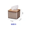 Hộp đựng giấy ăn nhựa trong suốt nắp tre gỗ - Sang trọng, đa dạng kích thước, giá 22.000 VND 10