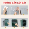 Hộp đựng giấy đa năng treo tường BOLI HOUSE dùng cho giấy rút và cuộn, tiện lợi 2
