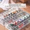 Hộp Đựng Giày Dép Gấp Gọn Vải Lưới PVC Dày, Khung Thép Chịu Lực, Ngăn Kéo, Khóa Kín Chống Bụi 4