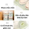 Hộp Đựng Giày Nhựa Cứng Bền Bỉ, Trong Suốt, Lắp Ráp Dễ Dàng, Đa Năng Gọn Gàng 9