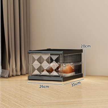 Hộp đựng giày trong suốt nhựa 3-9 tầng tủ gấp gọn đa năng có bánh xe
