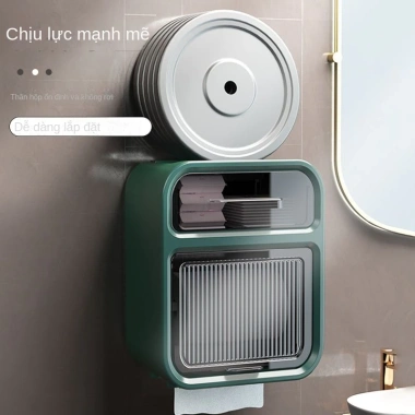 Hộp Đựng Giấy Vệ Sinh 2 Tầng có Kệ Để Điện Thoại – Tiết Kiệm Không Gian, Giá 29.900đ Hàng Việt 5
