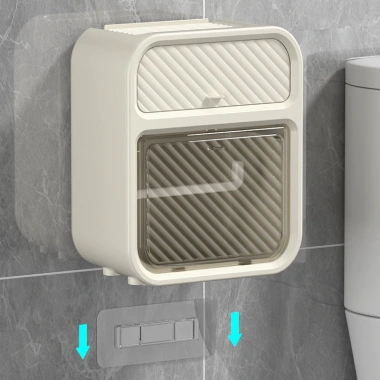 Hộp đựng giấy vệ sinh 2 tầng treo tường đa năng BOLI HOUSE - Giá chỉ 56.250₫