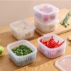 Hộp đựng gừng tỏi ớt DN297 có nắp đậy - Bảo quản rau củ tủ lạnh, giá chỉ 10.000đ