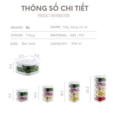 Hộp đựng hành tỏi ớt chống ẩm, rổ nhựa xếp chồng tiện lợi cho bếp - 30k 9 Hộp đựng hành tỏi ớt chống ẩm, rổ nhựa xếp chồng tiện lợi cho bếp - 30k 9