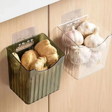 Hộp Đựng Hành Tỏi Treo Tường 10x8x12cm Lỗ Thoáng Khí Tránh Ẩm Đa Năng 16.496₫