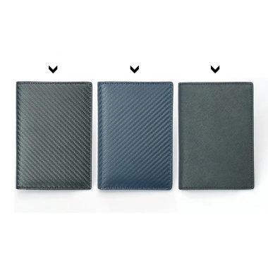 Hộp đựng hộ chiếu carbon da RFID nam - Ví du lịch, túi vé máy bay, giảm 20%