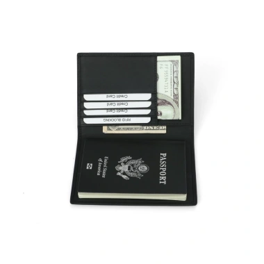 Hộp đựng hộ chiếu carbon da RFID nam - Ví du lịch, túi vé máy bay, giảm 20%