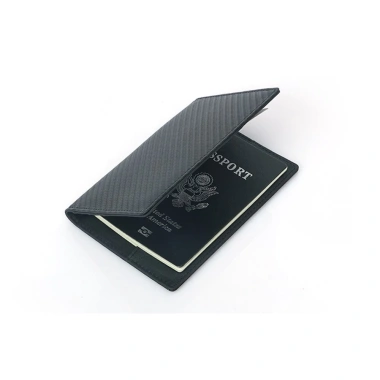 Hộp đựng hộ chiếu carbon da RFID nam - Ví du lịch, túi vé máy bay, giảm 20%