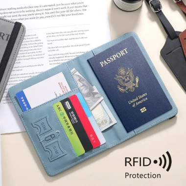 Hộp đựng hộ chiếu chặn RFID - Ví du lịch an toàn cho thẻ & tài liệu TINTO, 58.900₫