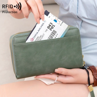 Hộp đựng hộ chiếu chống trộm RFID khóa kéo đa chức năng bảo vệ an toàn 5 Hộp đựng hộ chiếu chống trộm RFID khóa kéo đa chức năng bảo vệ an toàn 5