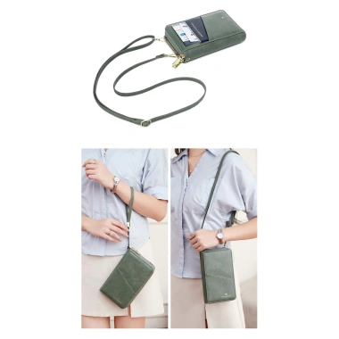 Hộp đựng hộ chiếu chống trộm RFID khóa kéo đa chức năng bảo vệ an toàn