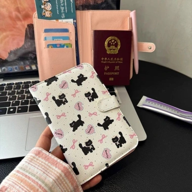 Hộp đựng hộ chiếu DITIPOO da PU chống thấm nước, ví thẻ hoạt hình đa chức năng - Giá 83.268 VND