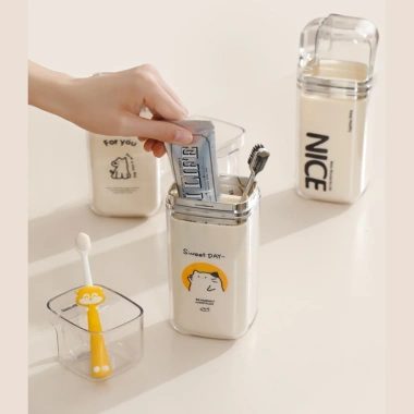 Hộp Đựng Kem Đánh Răng Du Lịch - Bộ Cốc Bàn Chải Nhỏ Gọn, Tiện Dùng Mang Theo, 37.820đ 6