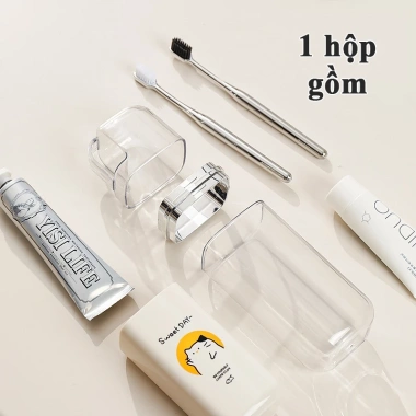 Hộp Đựng Kem Đánh Răng Du Lịch - Bộ Cốc Bàn Chải Nhỏ Gọn, Tiện Dùng Mang Theo, 37.820đ 7