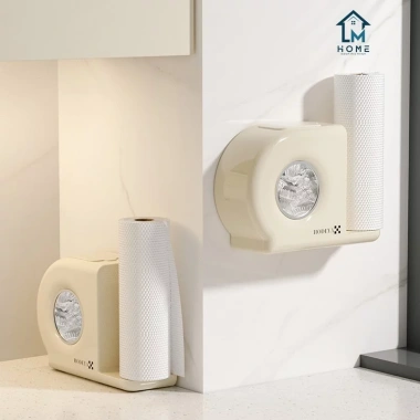 Hộp đựng màng bọc thực phẩm treo tường kèm thanh treo giấy - Tiện lợi 65.000₫