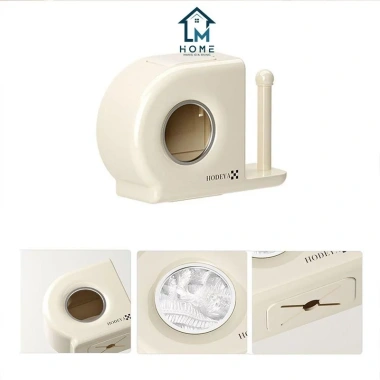Hộp đựng màng bọc thực phẩm treo tường kèm thanh treo giấy - Tiện lợi 65.000₫
