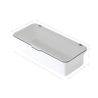 Hộp đựng muỗng đũa đa năng nắp đậy nâu xám 27x12x7cm – Tiện lợi, Giá chỉ 45.000₫ 10