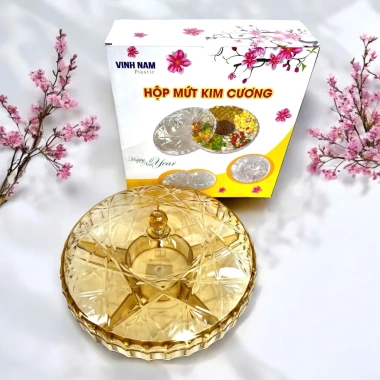 Hộp Đựng Mứt Tết Kim Cương Vinh Nam - Nhựa Sang Trọng, Khay Bánh Kẹo, Giá 110k 9 Hộp Đựng Mứt Tết Kim Cương Vinh Nam - Nhựa Sang Trọng, Khay Bánh Kẹo, Giá 110k 9