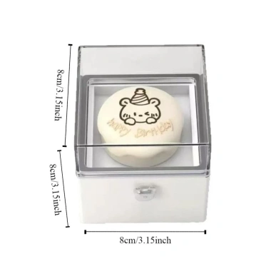 Hộp đựng nhẫn lật gấu ZGECB – Hộp quà bánh Mini Valentine, Kawaii, quà sinh nhật người yêu 2