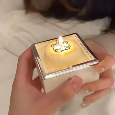 Hộp đựng nhẫn lật gấu ZGECB – Hộp quà bánh Mini Valentine, Kawaii, quà sinh nhật người yêu 5