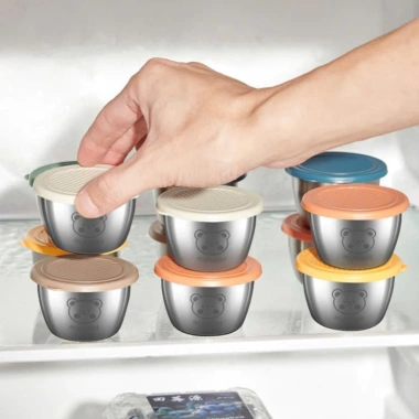 Hộp đựng nước chấm inox 304 không gỉ 50ml có nắp tiện lợi, an toàn - 29.000₫ 3