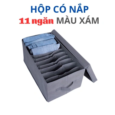 Hộp đựng quần áo chia ngăn, kệ treo gọn gàng, móc và túi đựng - Giá 60.000đ 7